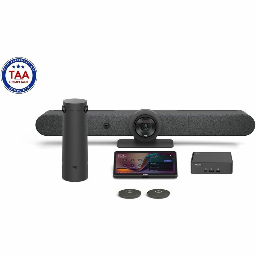 Logitech Video Conferencing Equipment Kit with Rally Bar, Logitech Sight, and Tap Controller