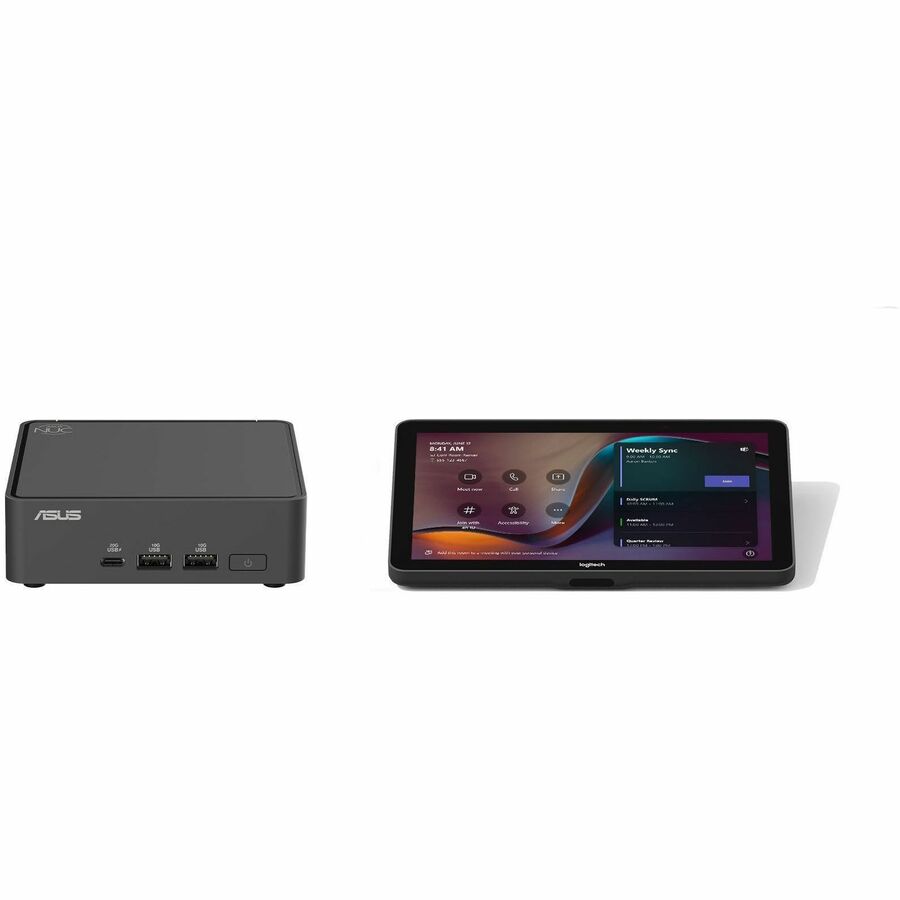 Logitech BASE Microsoft Teams Rooms (no AV) with Tap and ASUS NUC Mini PC