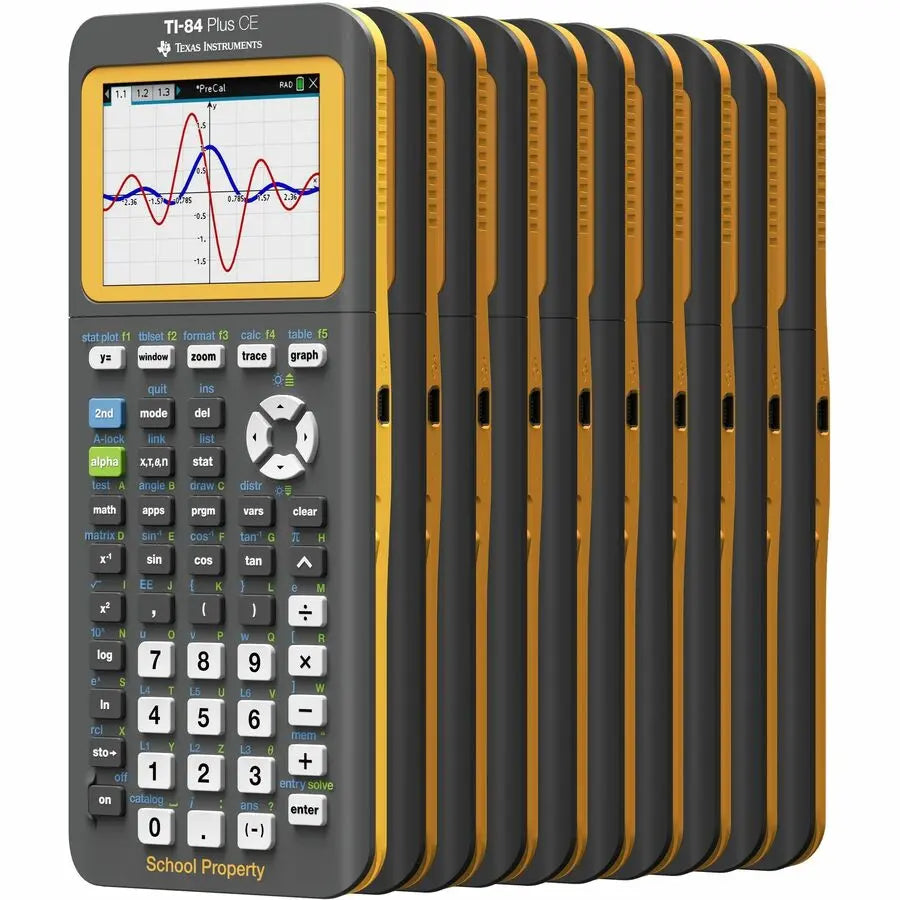 Texas Instruments TI-84 Plus CE Graphing Calculator - 10 Pack