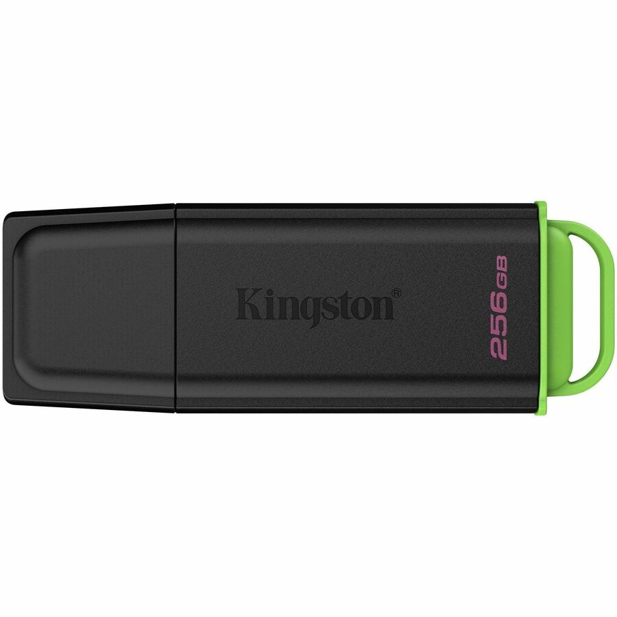 Kingston DataTraveler Exodia 256GB USB 3.2 Gen 1 Flash Drive with Green Cap and Clip