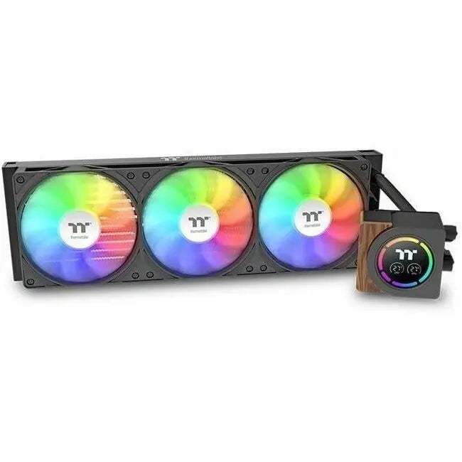 Thermaltake LB360-S ARGB Sync All-in-One Liquid Cooler with Wood-Grain Water Block and RGB Lighting