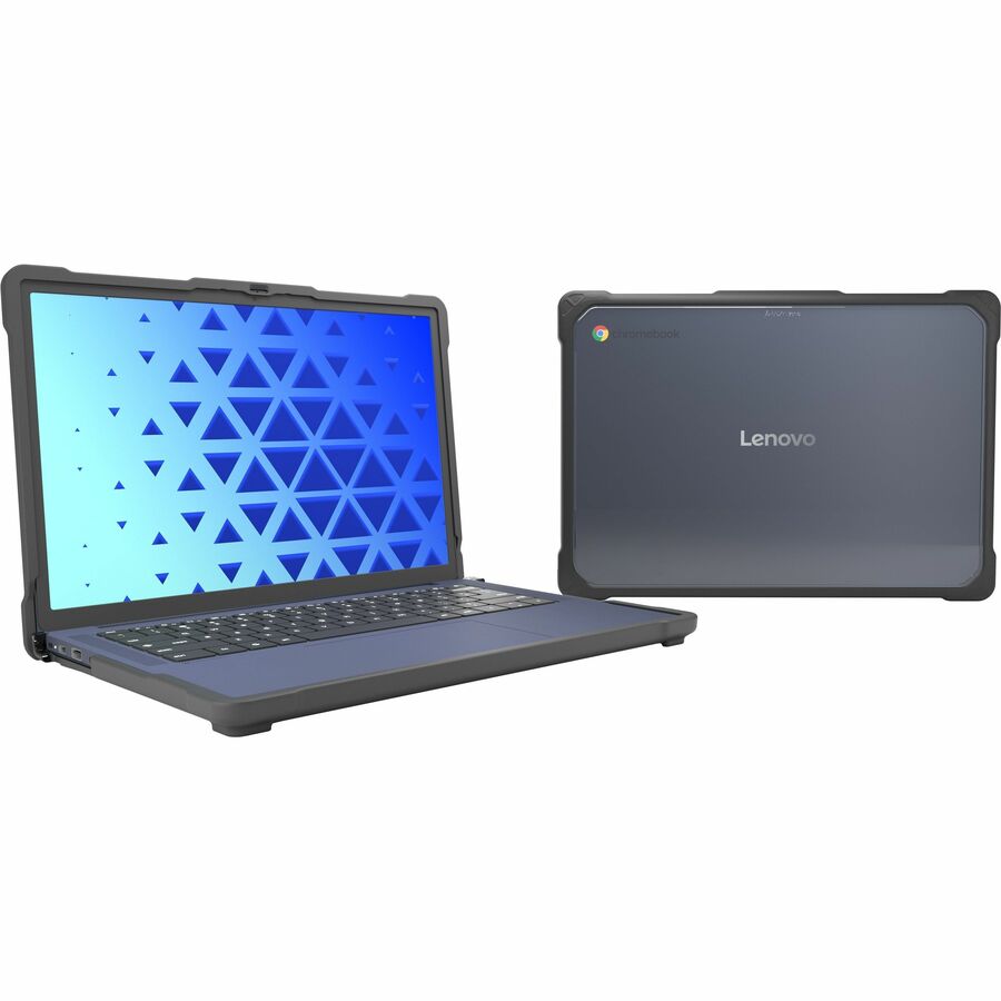 MAXCases Extreme Shell-F4 Slide Case for Lenovo 14M Chromebook, Clear/Gray, LNESF314M