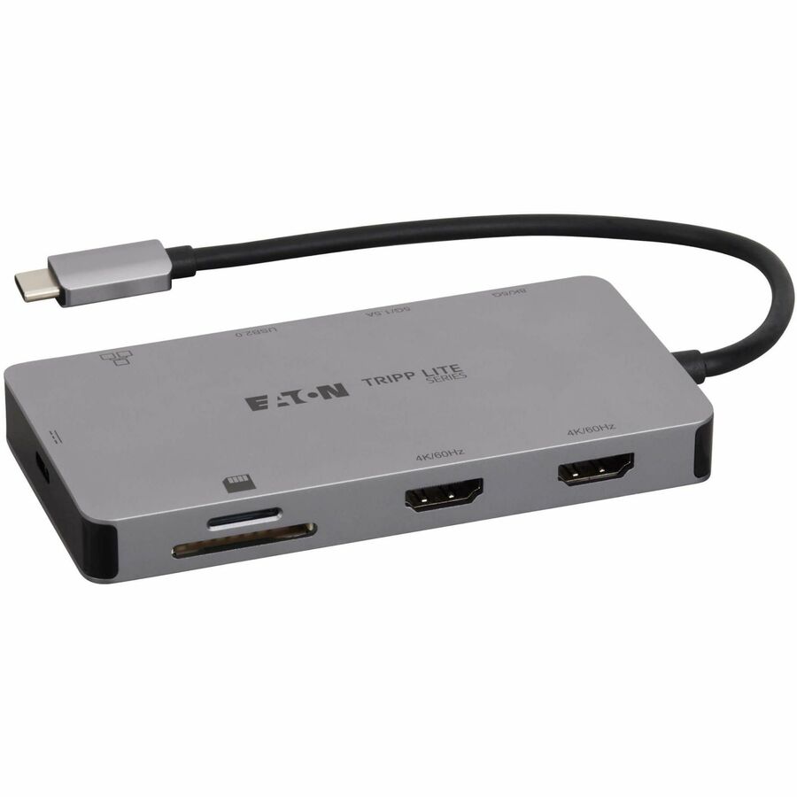 Eaton Tripp Lite Series U442-DOCK8G-GG2 USB-C Travel Docking Station with Triple Display Support