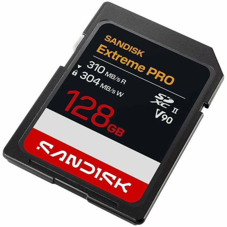 SanDisk Extreme PRO 128GB SD UHS-II V90 SDXC Memory Card, SDSDXDE-128G-GN4IN