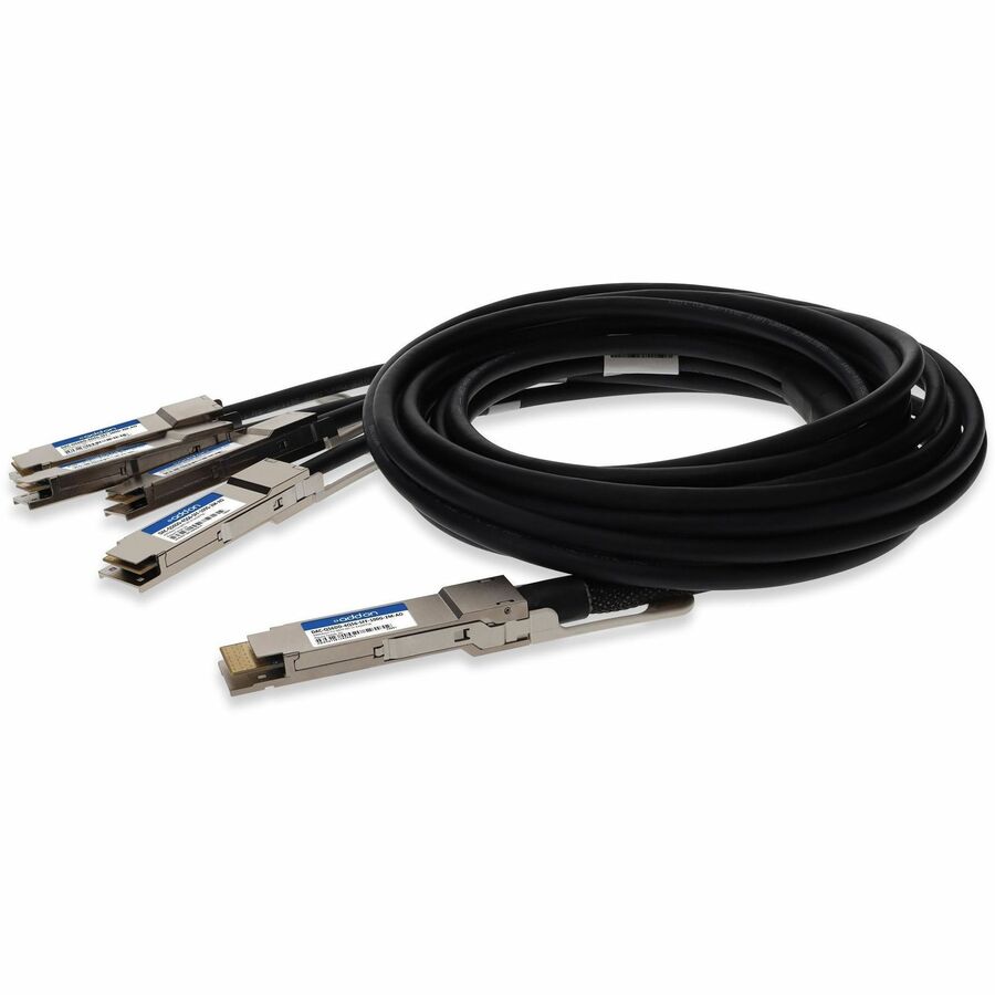 AddOn DAC-Q56DD-4Q56-SFF-100G-2M-AO Compatible 400G QSFP-DD to 4x100G QSFP56 Passive Twinax Direct Attach Cable