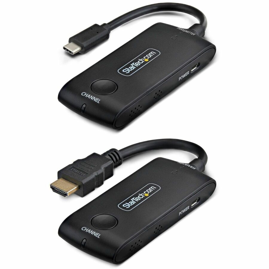 StarTech Wireless USB-C to HDMI Extender Kit for Meeting Rooms - 4K 60Hz, 65ft Range, Plug-and-Play, USB Powered