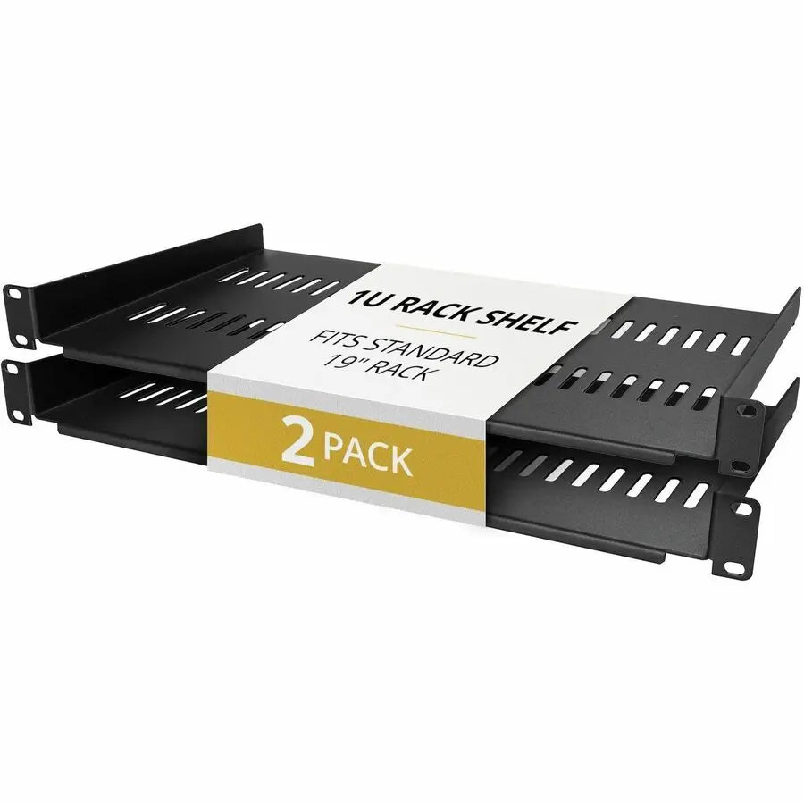 StarTech.com 2-Pack 1U Vented Rackmount Shelves for 19-Inch Network Racks and Cabinets