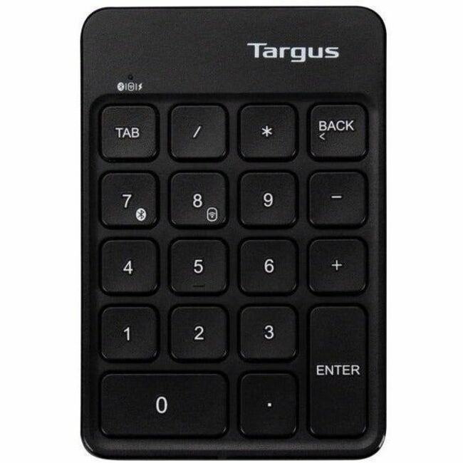 Targus Wireless Numeric EcoSmart Keypad, 18-Key Bluetooth 5.1 and 2.4 GHz, AKP14GL