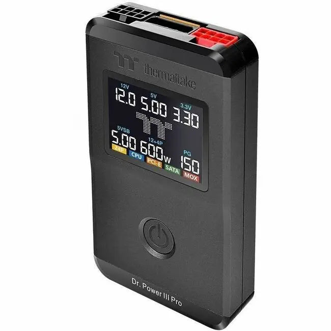 Thermaltake Dr. Power III Pro ATX Power Supply Tester with Real-Time LCD Display and PCIe Detection