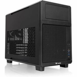 Thermaltake TR200 Micro Chassis - Compact Micro-ATX Case with LCD Display and Advanced Cooling Support