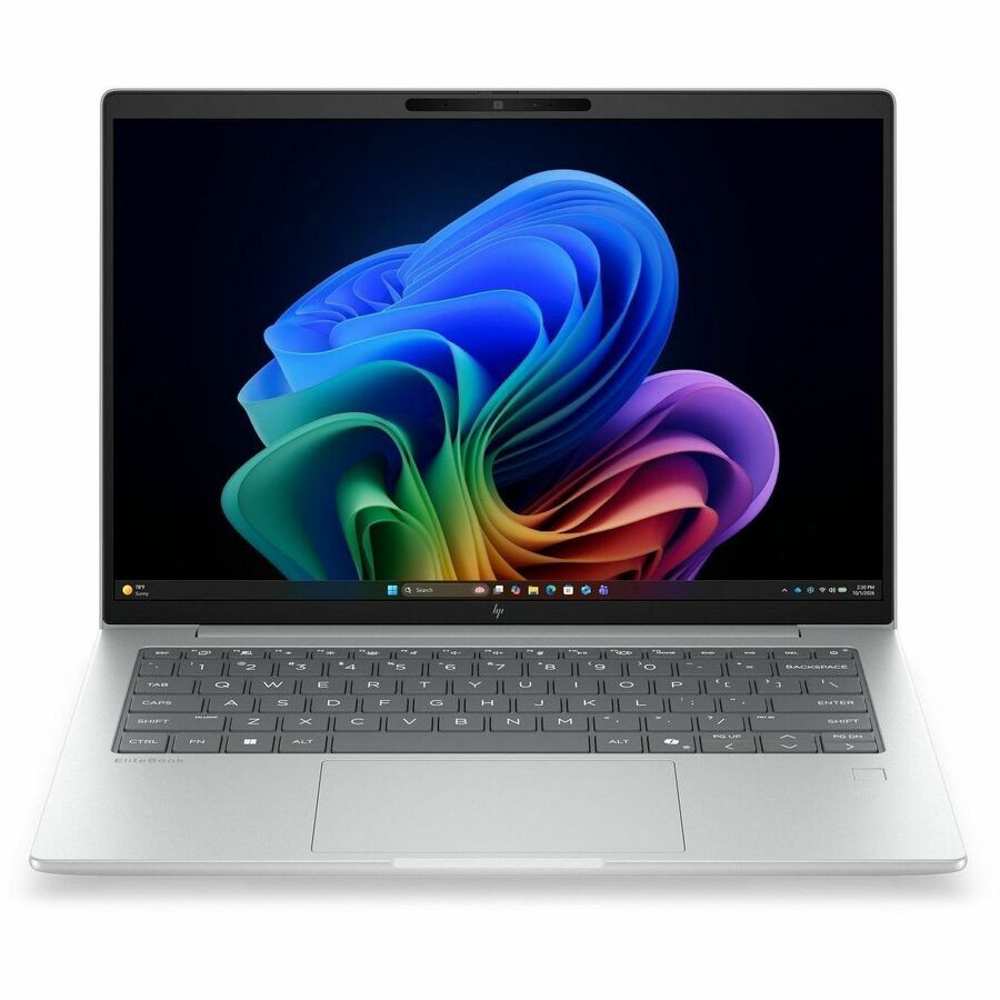 HP EliteBook 6 G2q 14-Inch Copilot+ AI Notebook with Snapdragon X2 Elite - 32GB RAM, 512GB SSD, Glacier Silver