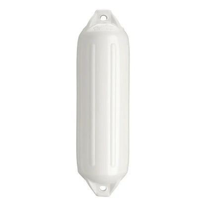 Polyform NF-3 Heavy-Duty Twin Eye Boat Fender - 5.6 x 19 Inches, White