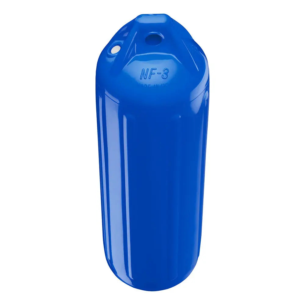 Polyform U.S. NF-3 Heavy-Duty Twin Eye Boat Fender - 5.6 inch Diameter, 19 inch Length, Blue
