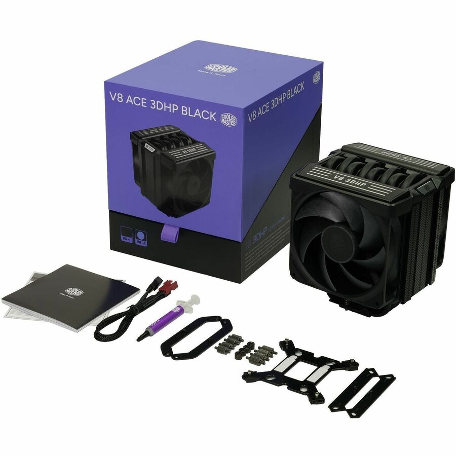 Cooler Master V8 ACE 3DHP Black AMD CPU Air Cooler, MAM-T6HA-225PK-RB