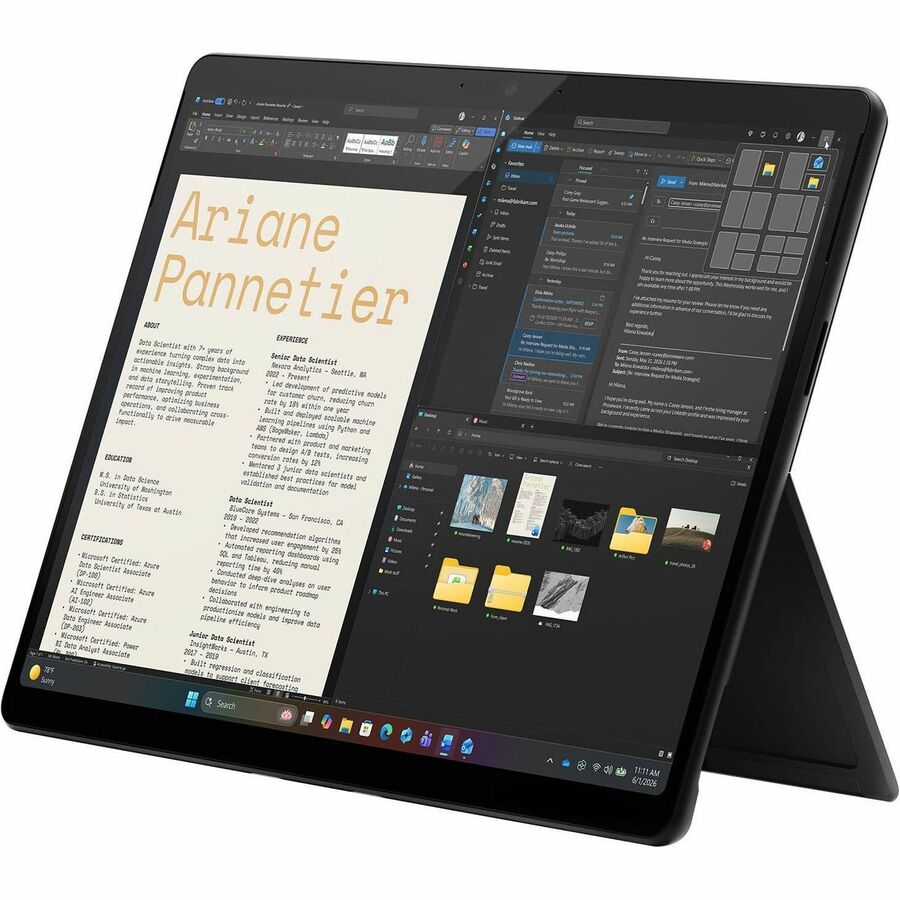 Microsoft Surface Pro for Business 13-Inch 12th Edition Snapdragon, 16GB RAM, 512GB SSD, Black, EP2-61685