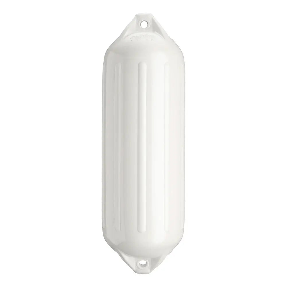 Polyform NF-5 Heavy-Duty Twin Eye Boat Fender - 8.9 x 26.8 inches, White