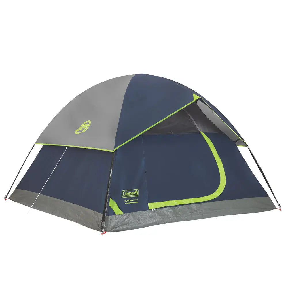 Coleman Sundome 4-Person Camping Tent Navy - Weatherproof Dome Tent with Easy Setup