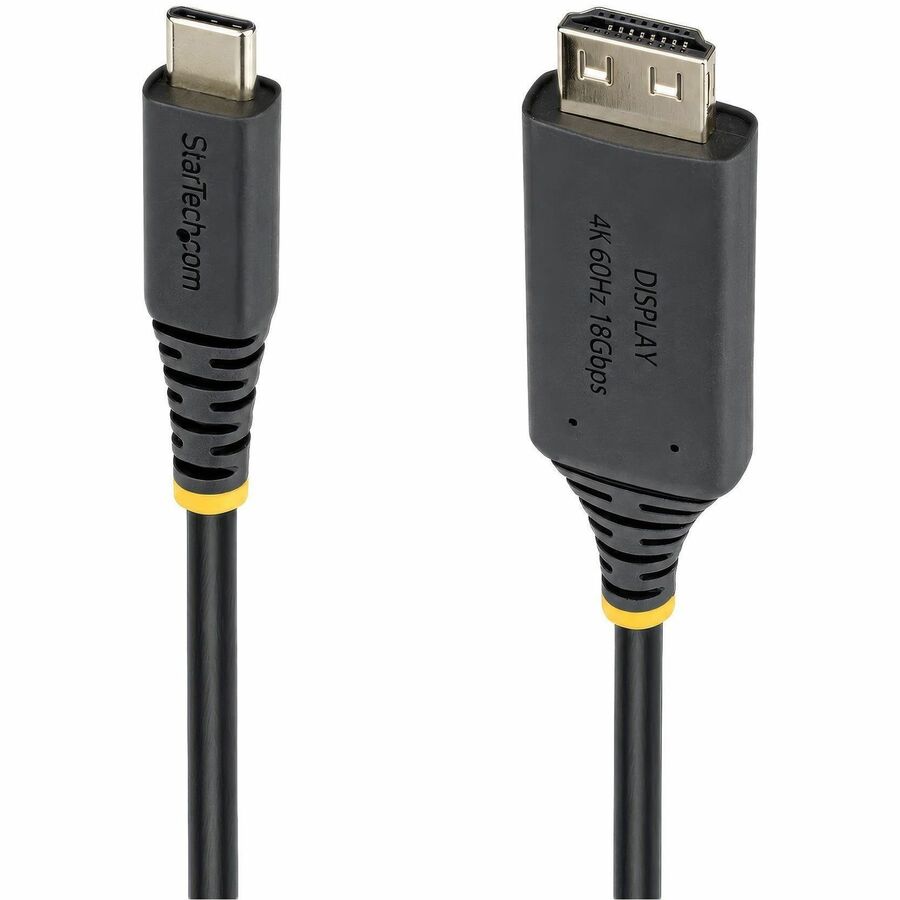 StarTech.com 15F-USBC-HDMI-4K60-G 15ft USB-C to HDMI Active Adapter Cable, 4K 60Hz HDR