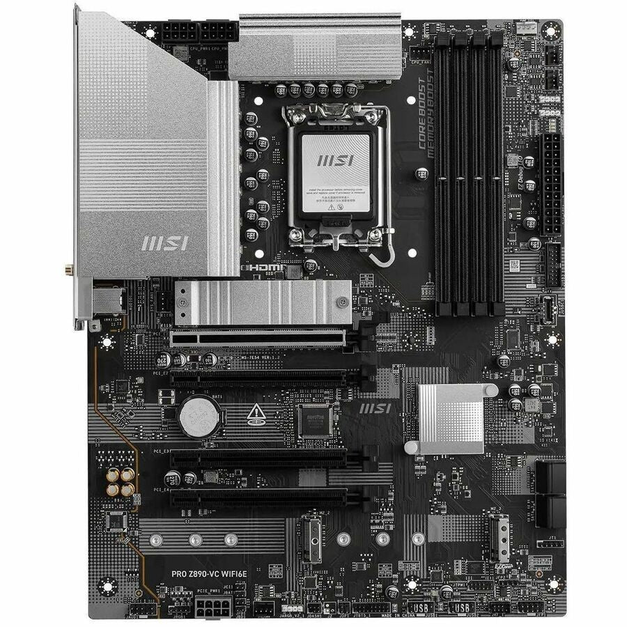 MSI Pro Z890-VC WiFi6E Gaming Desktop Motherboard with Intel LGA 1851 Socket and DDR5 Support