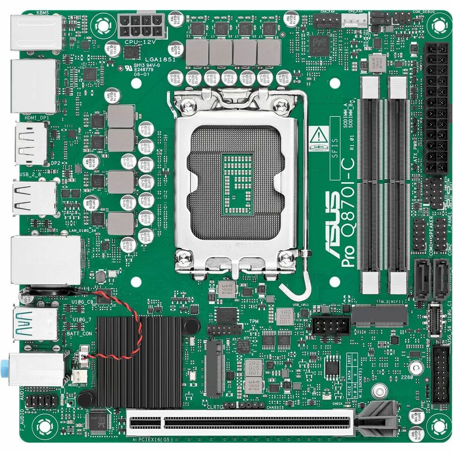 Asus Pro Q870I-C-CSM Mini ITX Business Motherboard with Intel Q870 Chipset and vPro Support