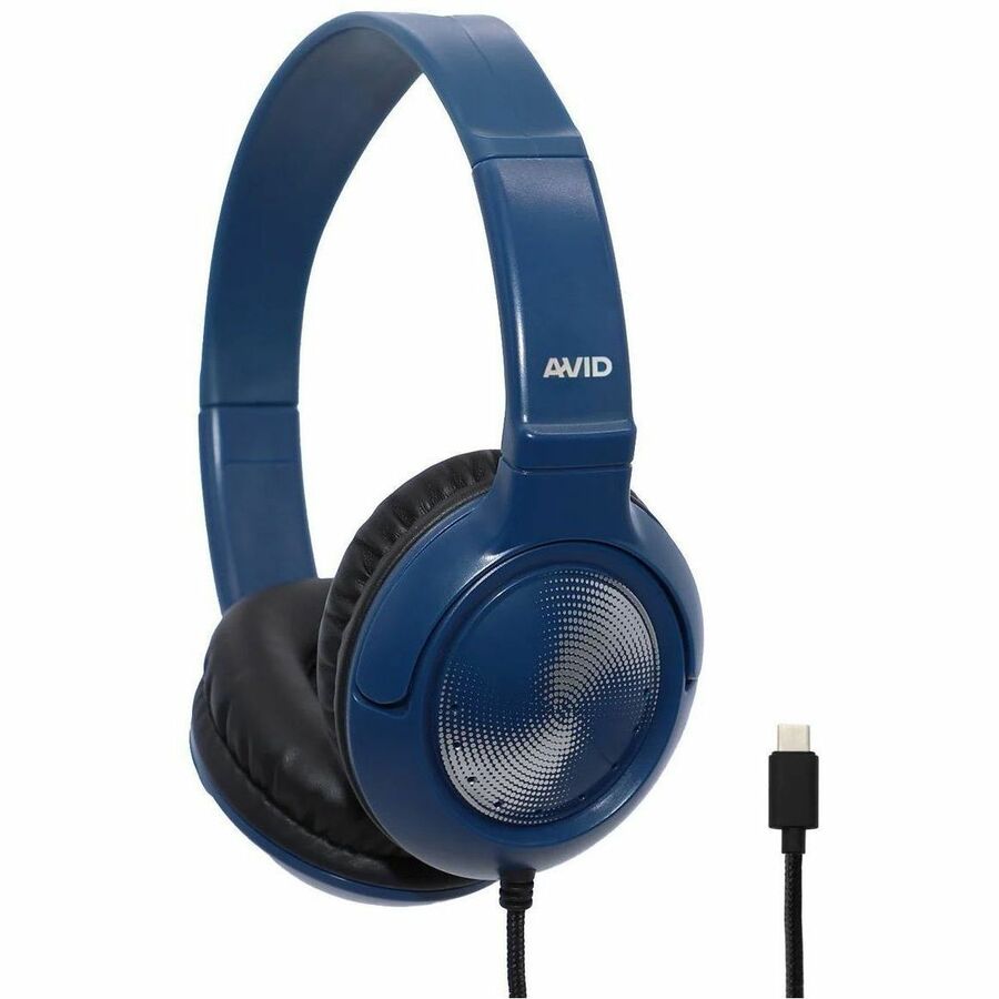 AVID AE-54 Circumaural Headphones with USB-C Connection, Blue
