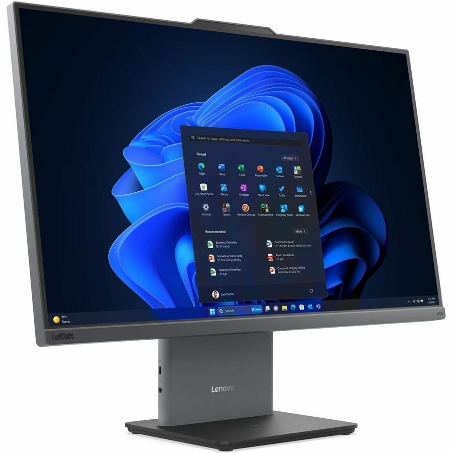 Lenovo ThinkCentre neo 50a 24 Gen 6 LNL 13QH0033US All-in-One Computer with Intel Core Ultra 7, 16GB RAM, 512GB SSD and 23.8-inch Full HD Display