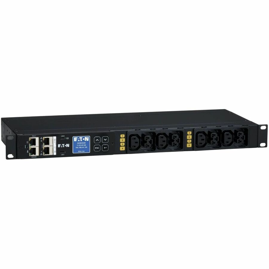 Eaton Rack PDU G4 EHMIL620N Metered 1U Horizontal Rack-Mount Power Distribution Unit
