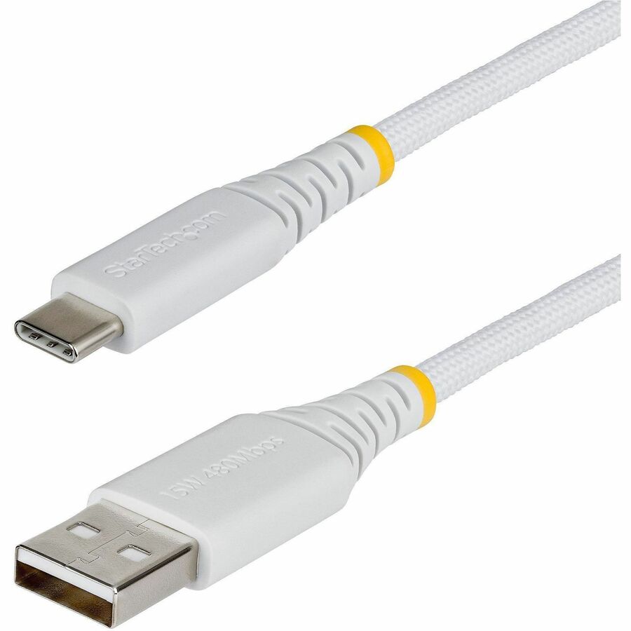 StarTech.com USB2AC10FBRWH 10 ft USB-A to USB-C Sync and Charge Cable, White