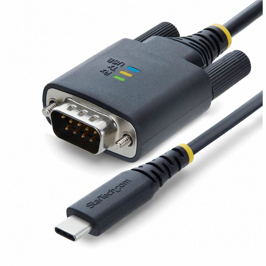 StarTech.com 1P6FFCN-USB-C-SERIAL 6.6 ft USB-C to DB9 RS-232 Null Modem Serial Adapter Cable