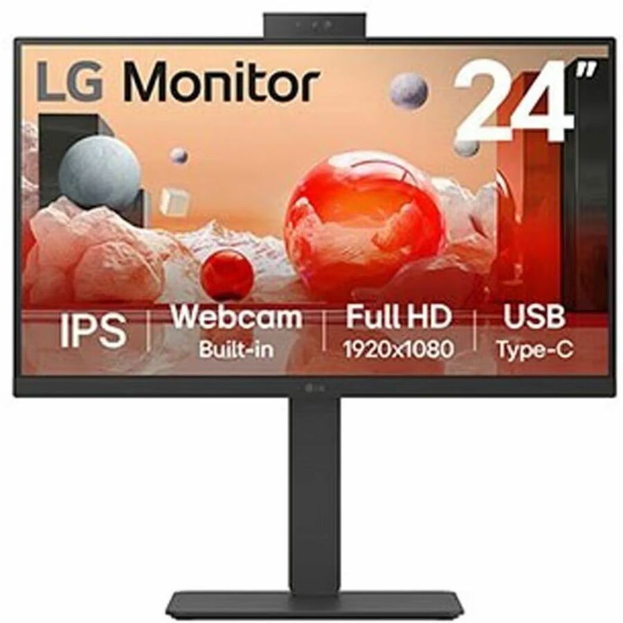 LG 24BA850-I 24-Inch Class Full HD IPS Monitor with Webcam, USB-C and Speakers