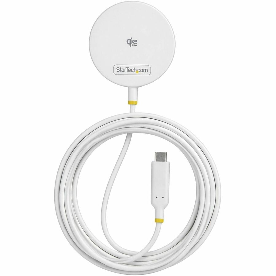 StarTech.com 1PW-WIRELESS-CHARGER Qi2.2 25W Magnetic Wireless Charging Pad with 6.6 ft USB-C Cable