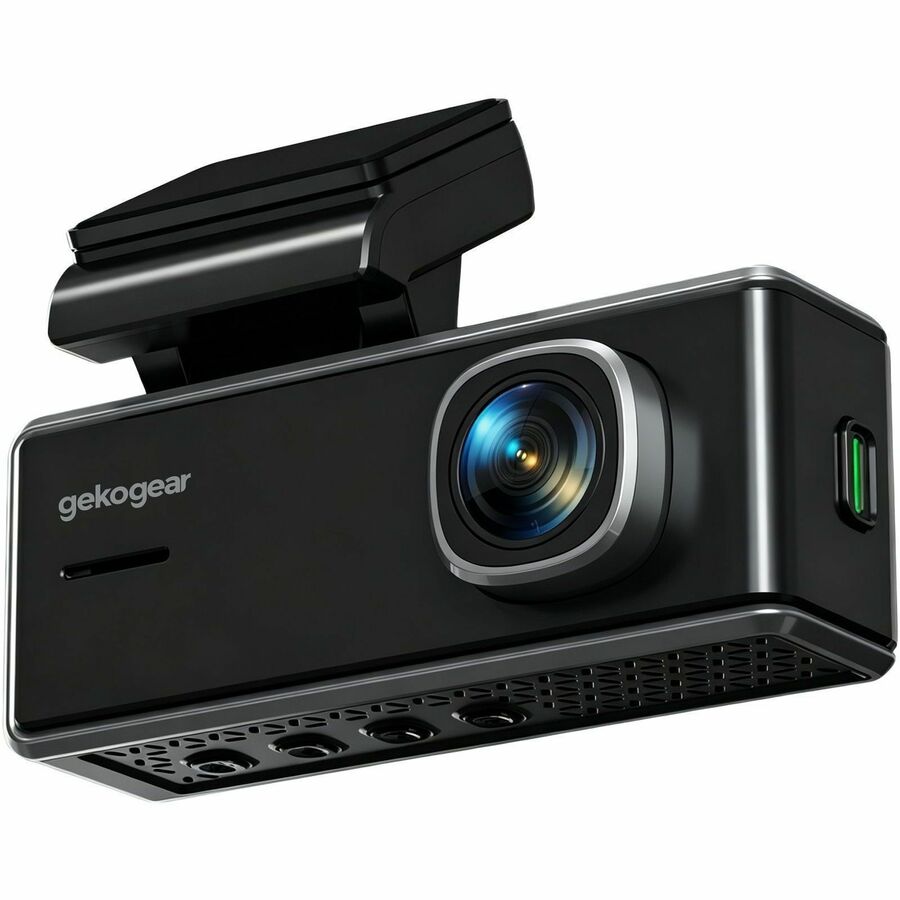 GekoGear Orbit D401 4K Dash Cam with Wi-Fi App Access and 32GB microSD Card