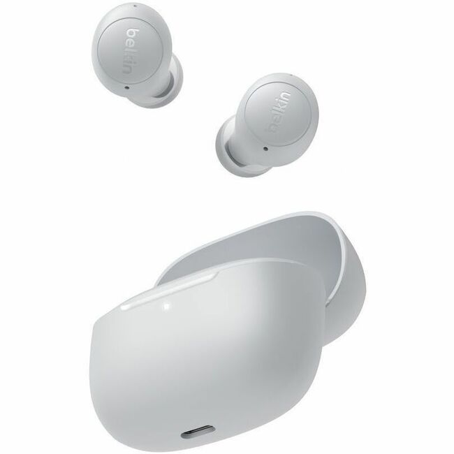 Belkin SoundForm Dot ANC Noise-Cancelling Earbuds, Gray, AUC018fqGY