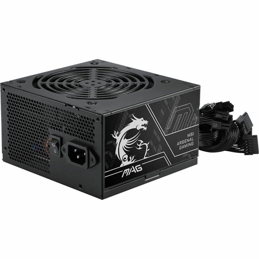 MSI MAGA600DNII MAG 600W ATX Power Supply with Active PFC and 120mm Low-Noise Fan