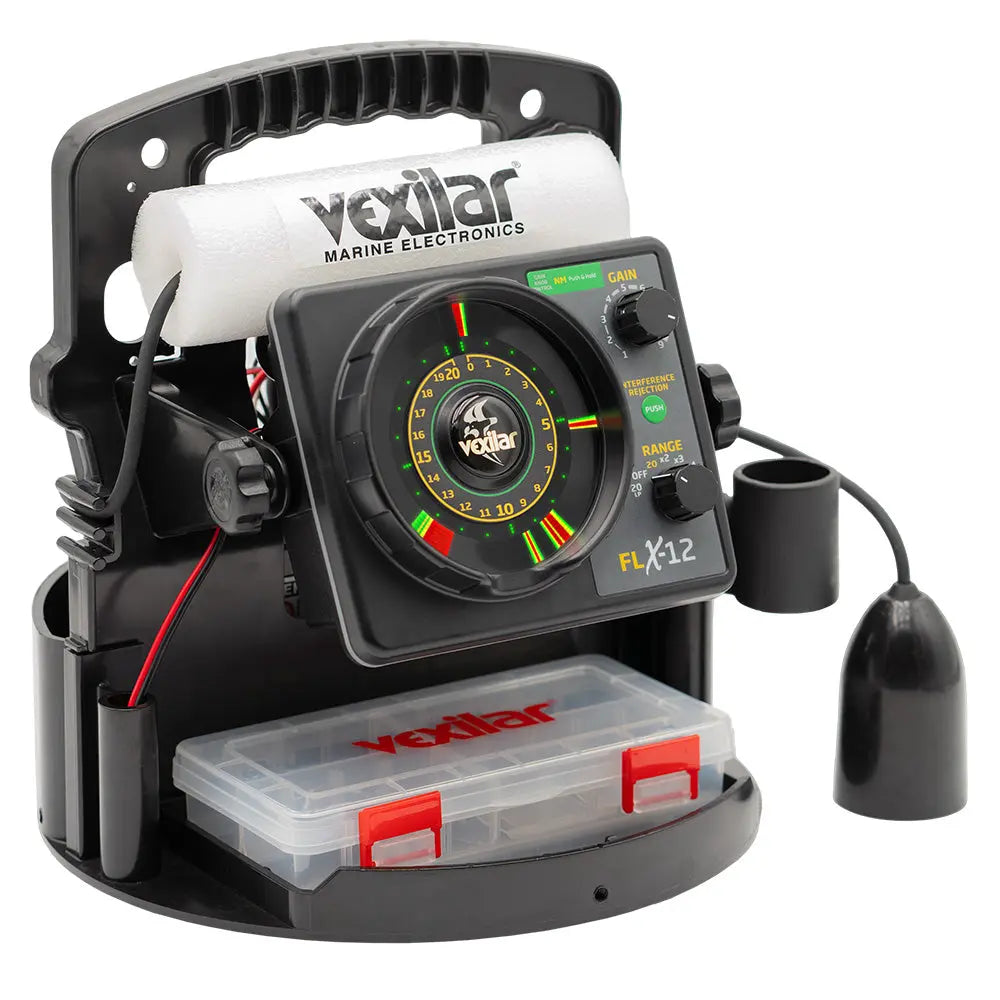 Vexilar FLX-12 Pro Pack II Fishing System with 12 Degree Ice Transducer