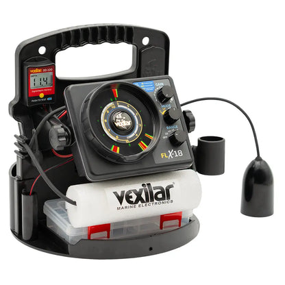 Vexilar FLX-18 Pro Pack II Fishing System with 12 Degree Ice-Ducer and DD-100