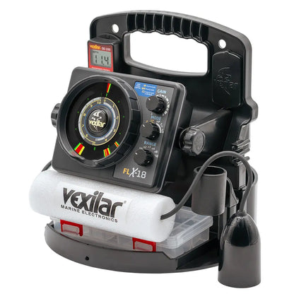 Vexilar FLX-18 Pro Pack II Fishing System with 12 Degree Ice-Ducer and DD-100