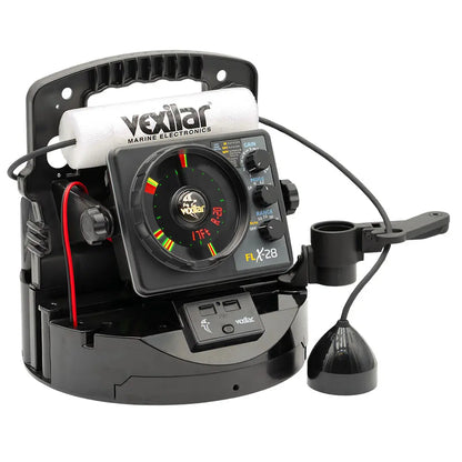 Vexilar FLX-28 Pro Pack Elite Fishing System with Pro View Ice-Ducer and Lithium Battery