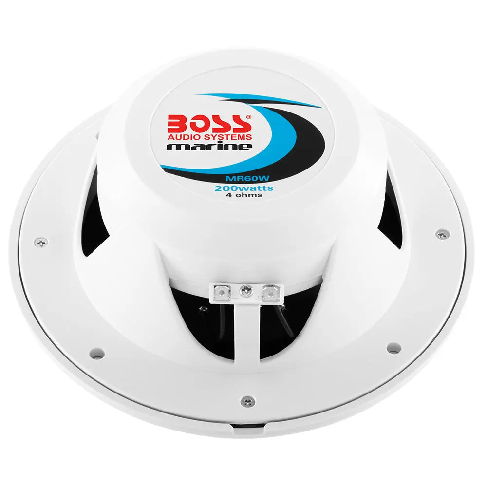 Boss Audio MR60 6.5-inch Waterproof Marine Speakers - White Pair