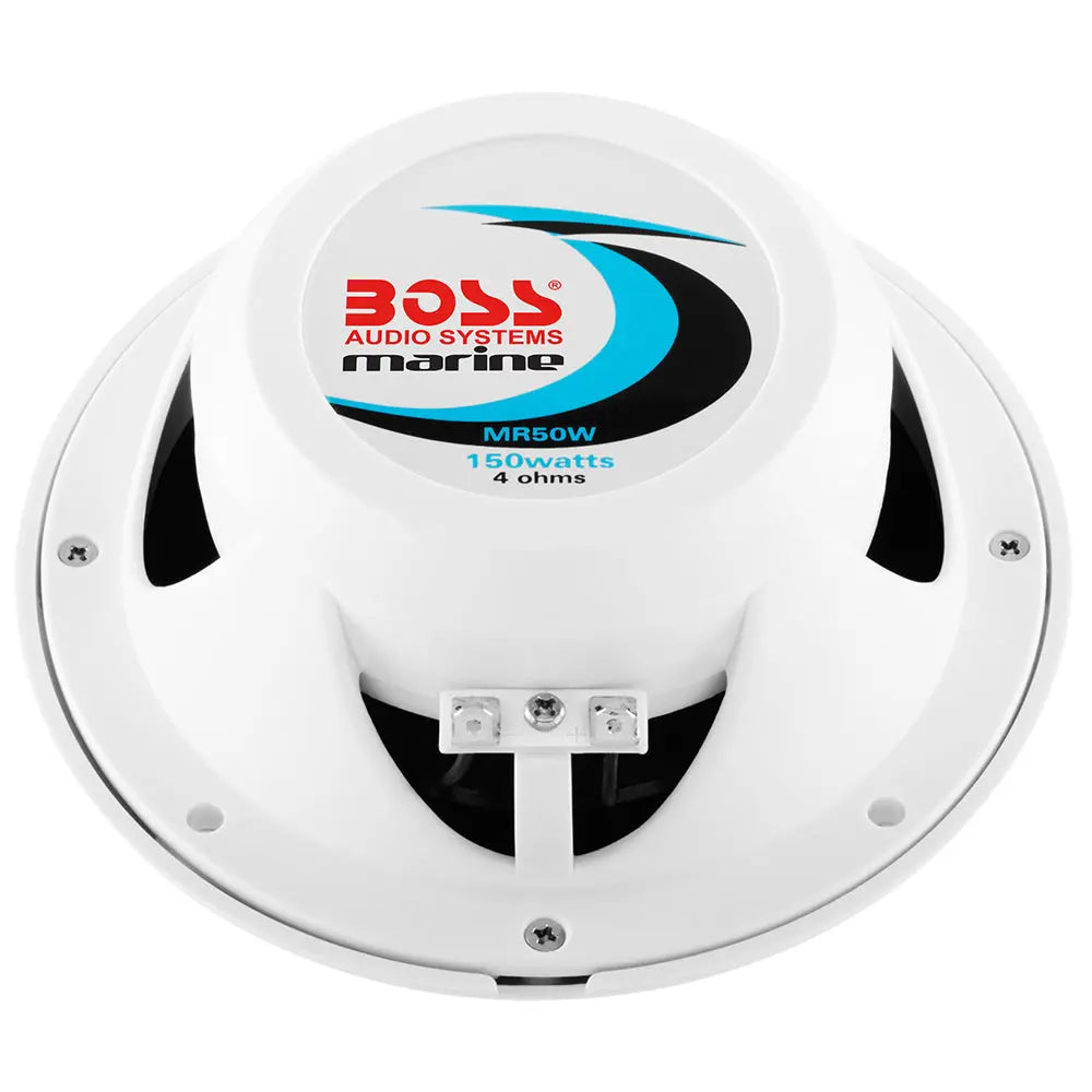 Boss Audio MR50 5.25-Inch Marine Waterproof Speakers - White, Pair