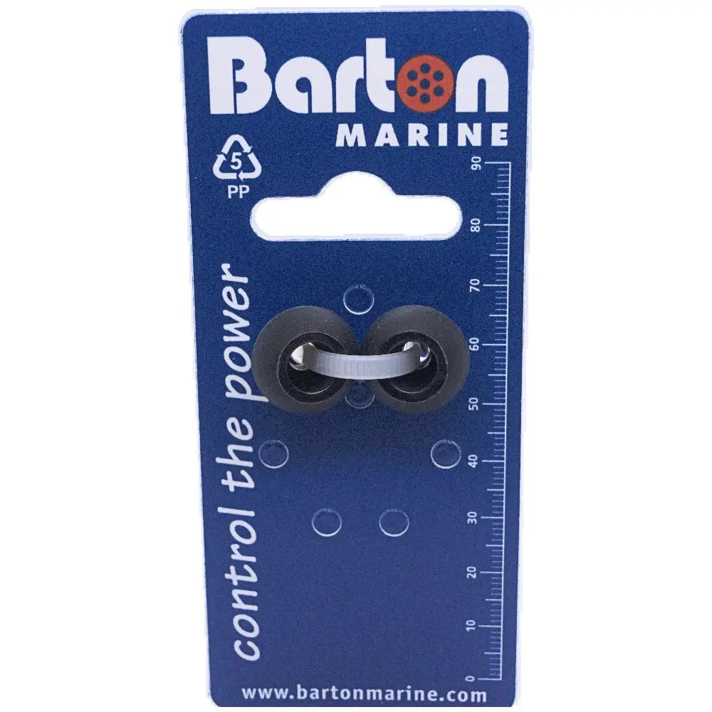 Barton Marine 4mm Rope Stoppers - Black Pair for Secure Rope Management