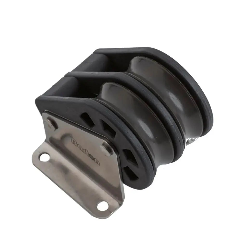 Barton Marine Size 3 45mm Plain Bearing Pulley Block Double Upright - Lightweight and Durable Sailing Equipment