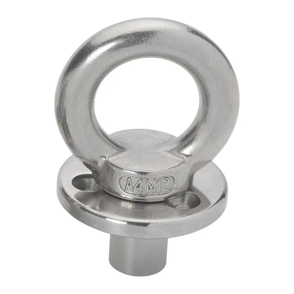 Barton Marine Deck Plate with Fixing Eye and Blanking Plug - M12 Size