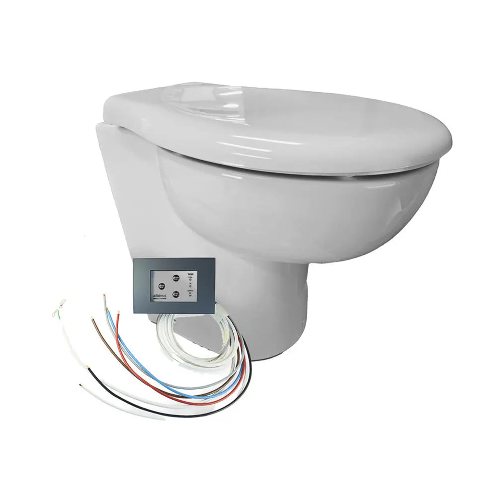 Albin Group Ultra Slim Premium Standard 12V Toilet with Electronic Control Panel
