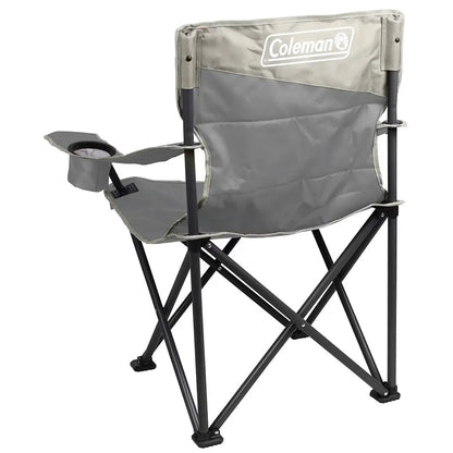 Coleman Big & Tall Quad Camping Chair in Grey with Support for 600 lbs