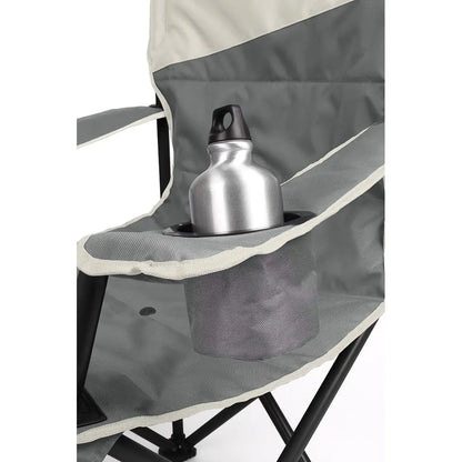 Coleman Big & Tall Quad Camping Chair in Grey with Support for 600 lbs