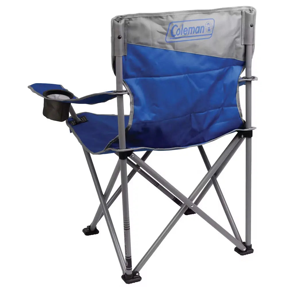 Coleman Big & Tall Quad Camping Chair in Blue – Heavy-Duty Support for Up to 600 Pounds