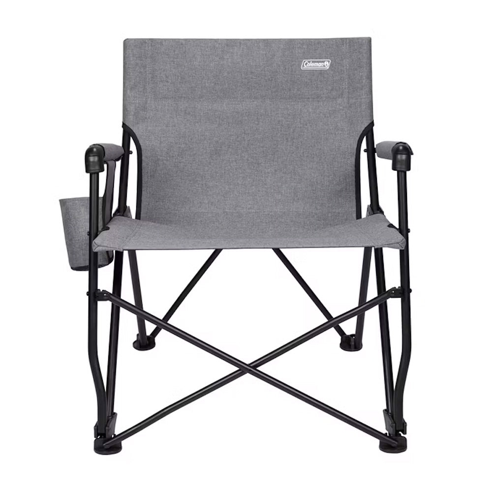 Coleman Forester Series Deck Chair - Grey for Outdoor Relaxation and Camping