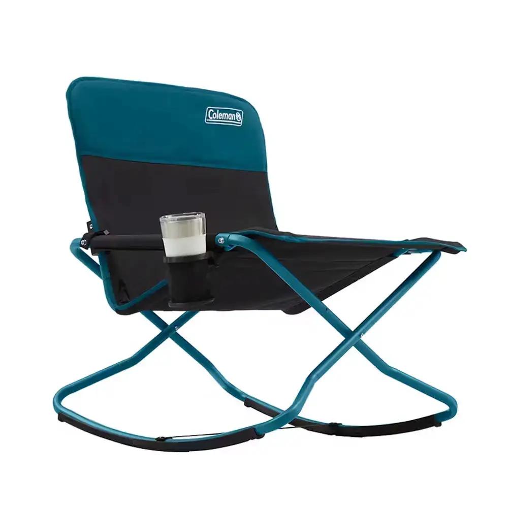 Coleman Cross Rocker Outdoor Rocking Chair - Ocean Blue by Coleman