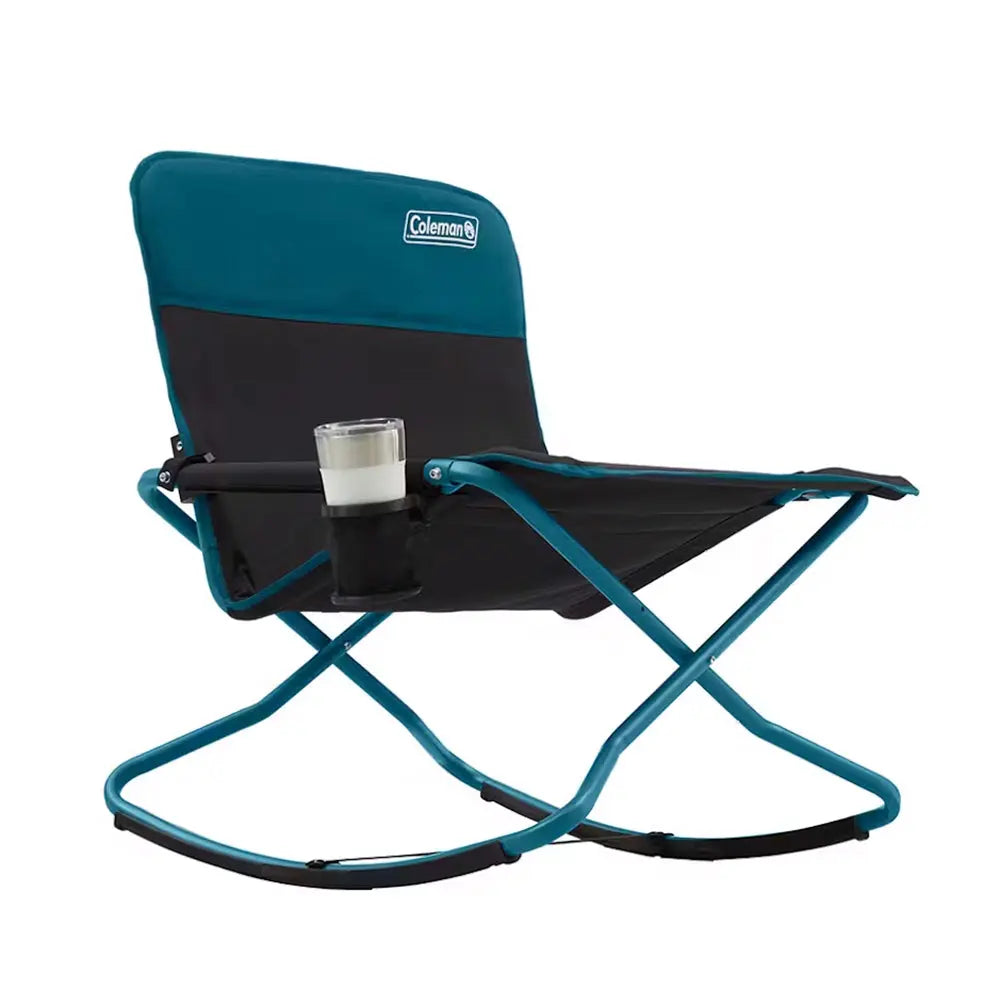 Coleman Cross Rocker Outdoor Rocking Chair - Ocean Blue